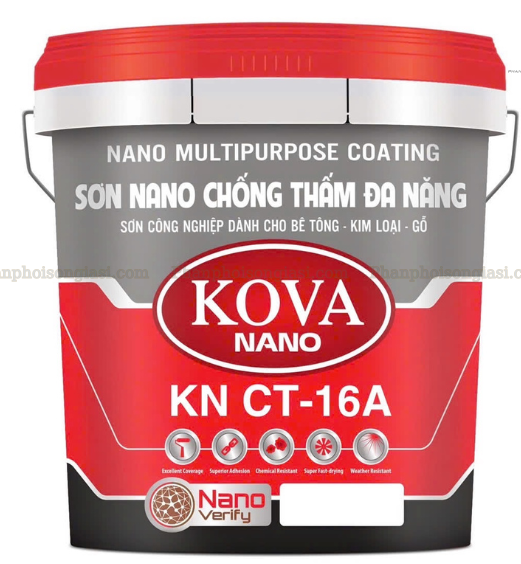 SƠN CHỐNG THẤM KOVA NANO CT16-A CHO SÀN VÀ TƯỜNG