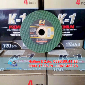 Đá cắt K-1 Cutting Korea C107X màu xanh 107x1.2x16mm