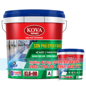SƠN PHỦ EPOXY NANO HỆ NƯỚC 2 THÀNH PHẦN DANH CHO SÀN- TƯỜNG NHÀ XƯỞNG