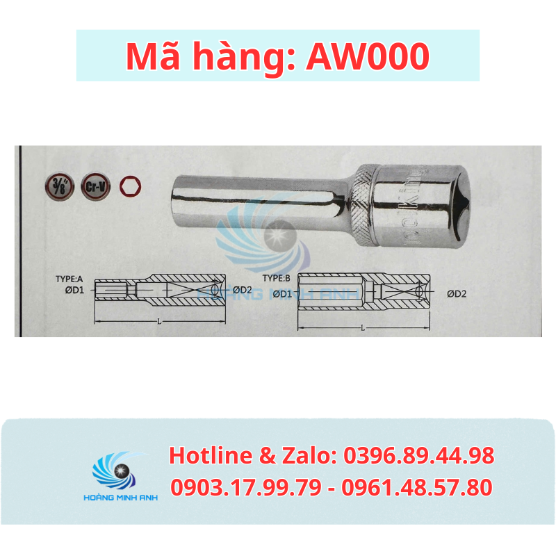 TK Đầu típ 4 - 6.3mm