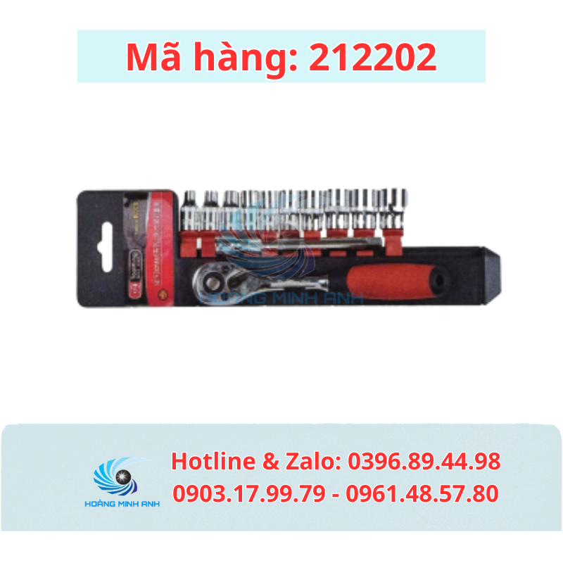 TK Bộ tuýp 10mm 12 chi tiết 6 cạnh - Mã 212202