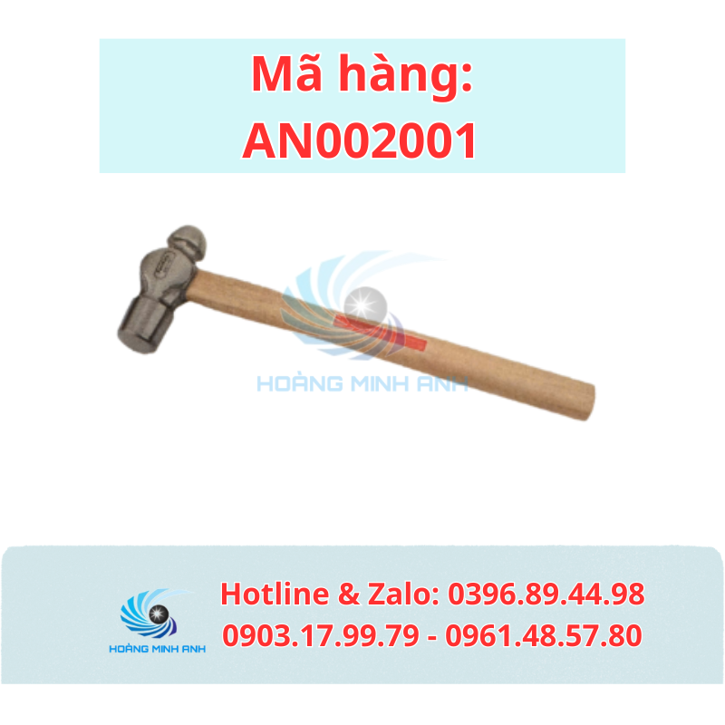 TK Búa đầu tròn cán gỗ