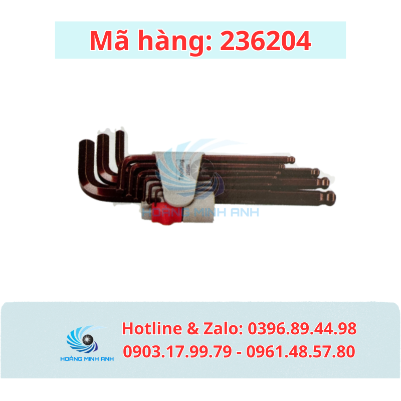 TK Bộ lục giác 9 cây hệ mét - Mã 236204