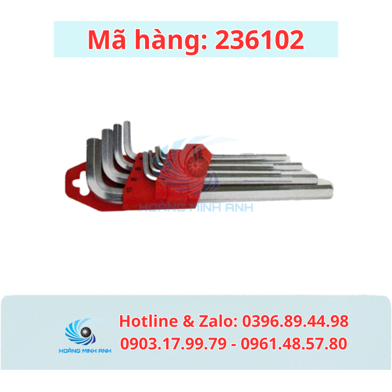 TK Bộ lục giác 9 cây đầu bằng - Mã 236102